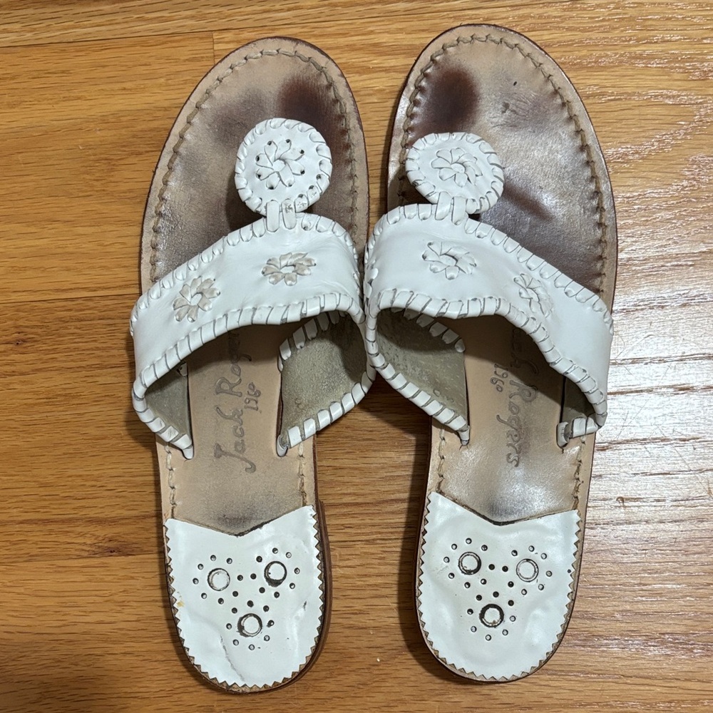 Jack Rogers Women's Cream Sandals